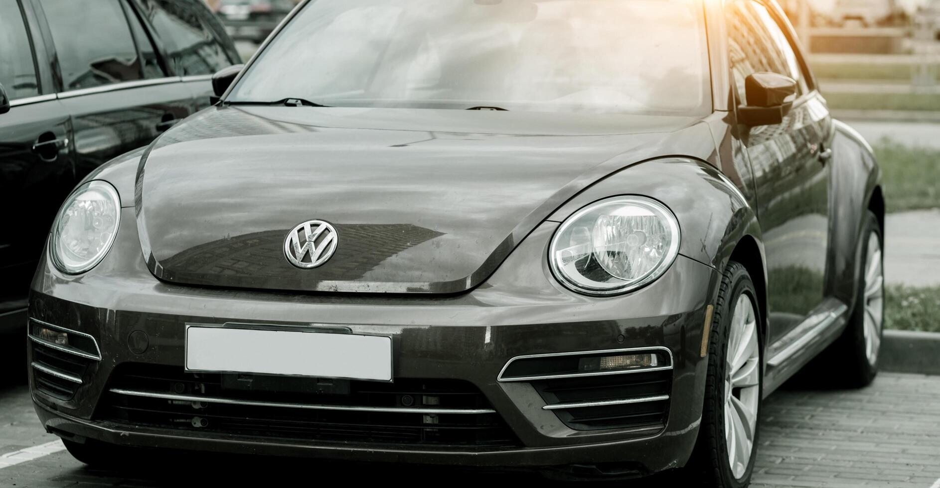 Minsk, Belarus, January 19, 2024 - VW Beetle turbo photo
