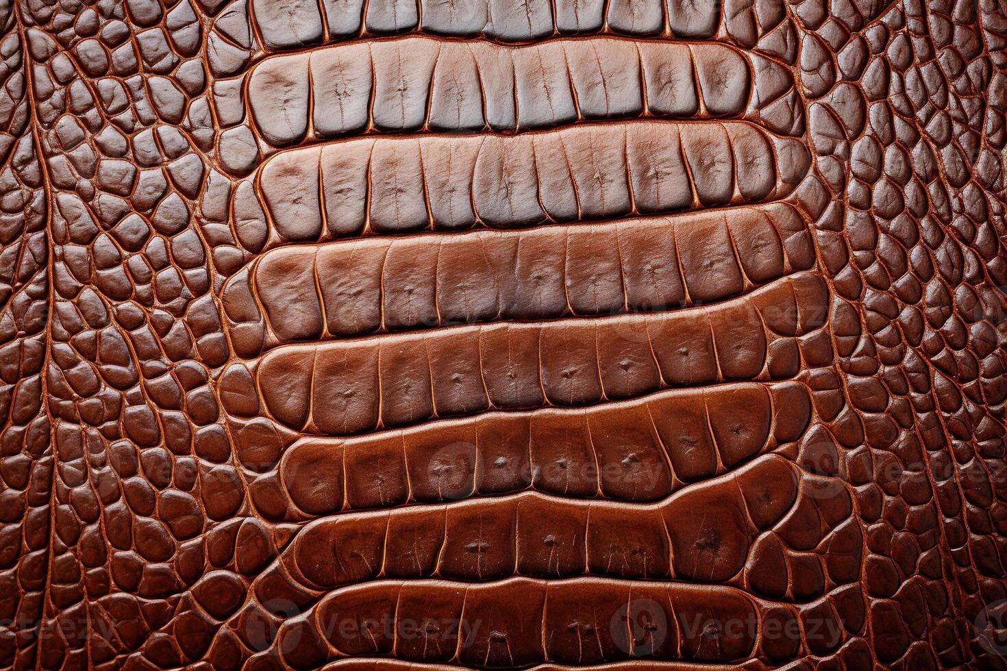 AI generated Abstract closeup brown crocodile skin, luxury textured background photo