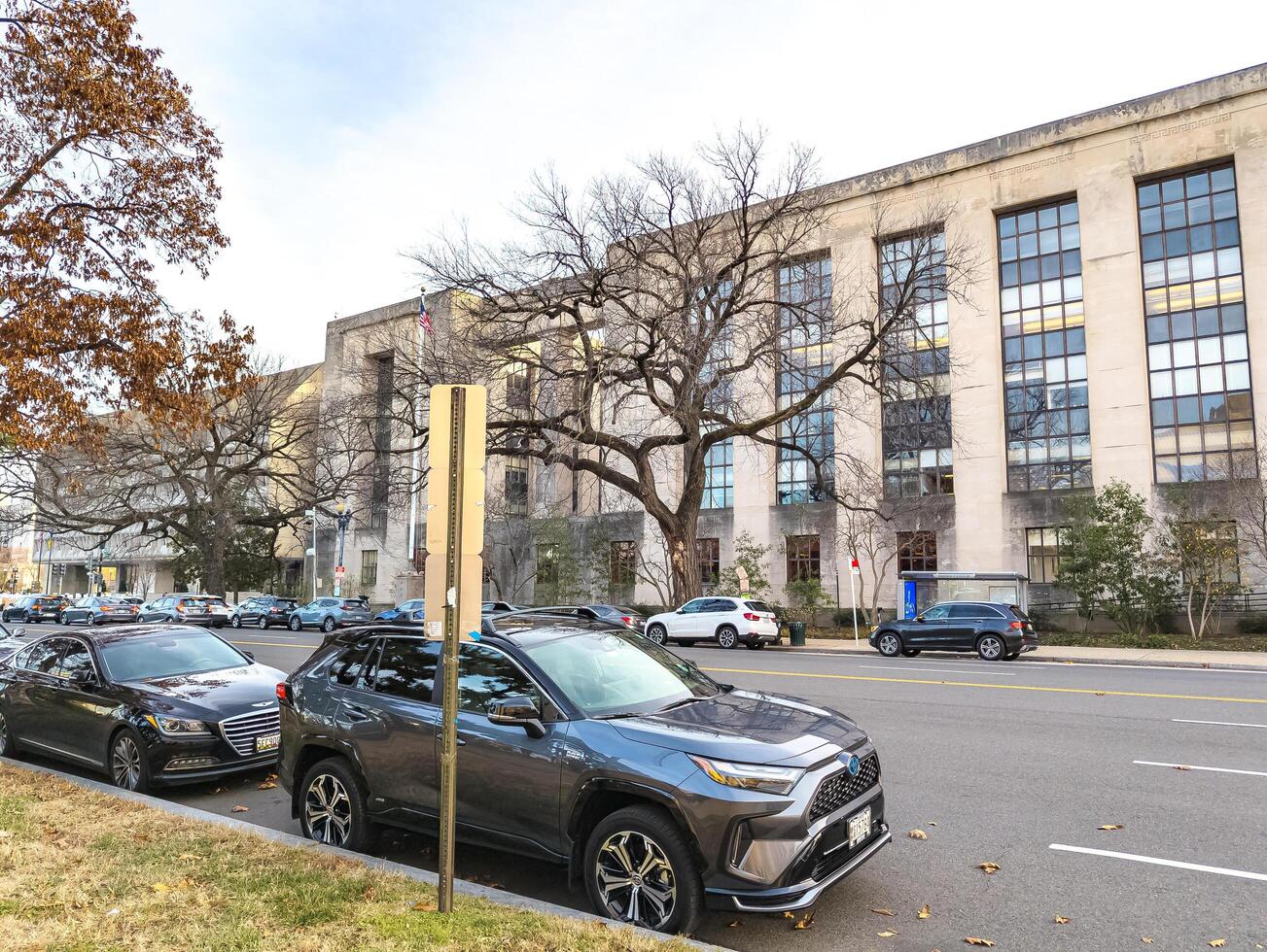 Washington, DC, USA - 12.16.2023 Front view of the Wilbur J. Cohen Building, which houses the headquarters of Voice of America VOA. photo