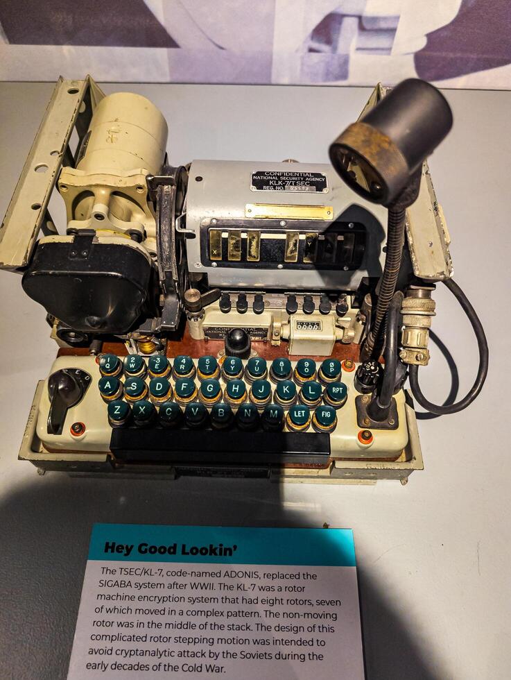 Washington, DC, USA - 12.15.2023 Exhibits of the National Cryptology Museum. photo