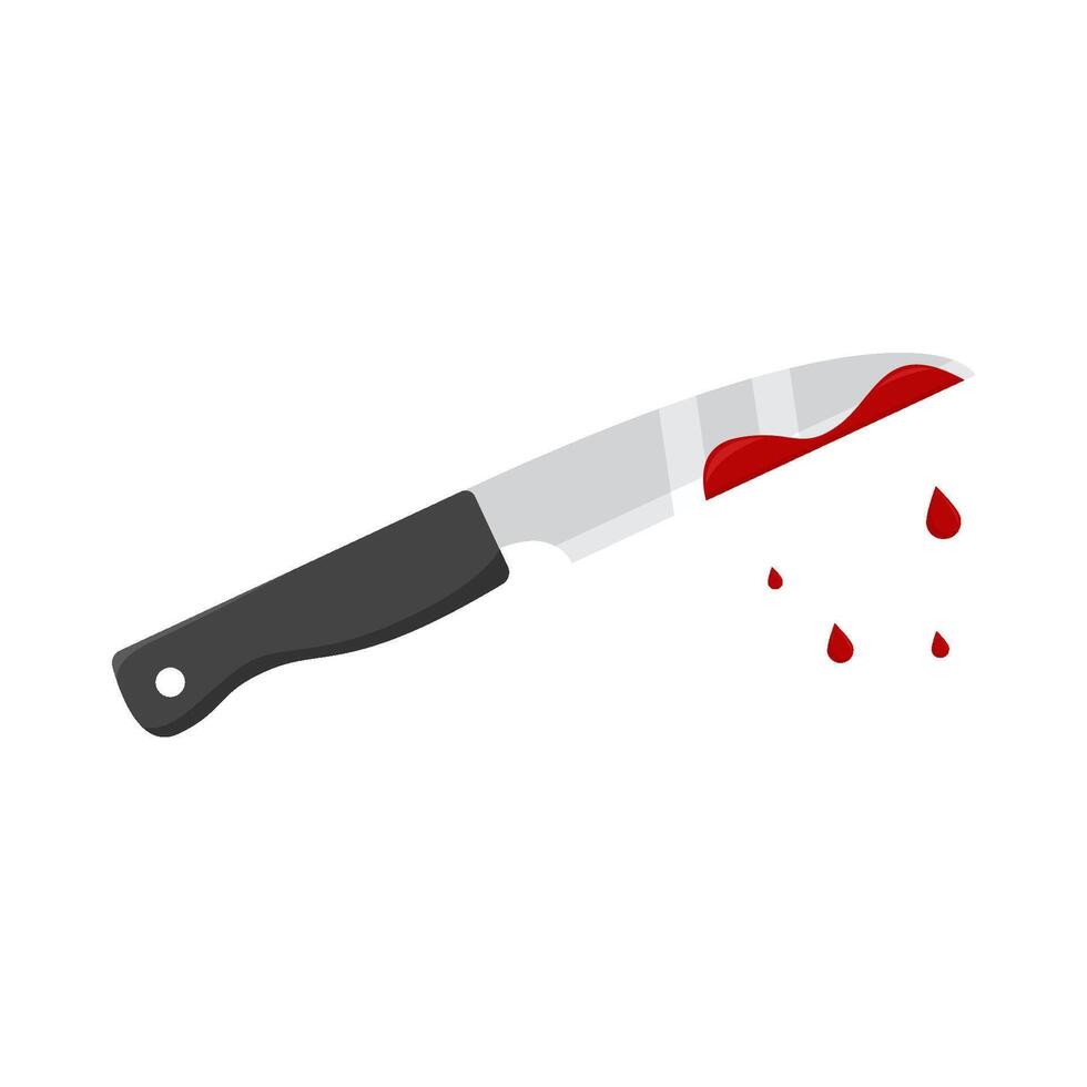 knife blood illustration vector