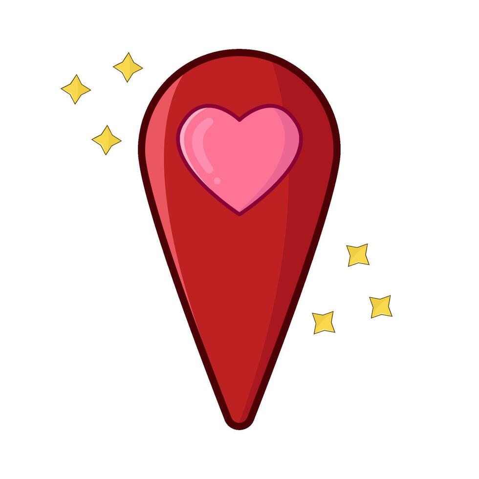 love in location illustration vector
