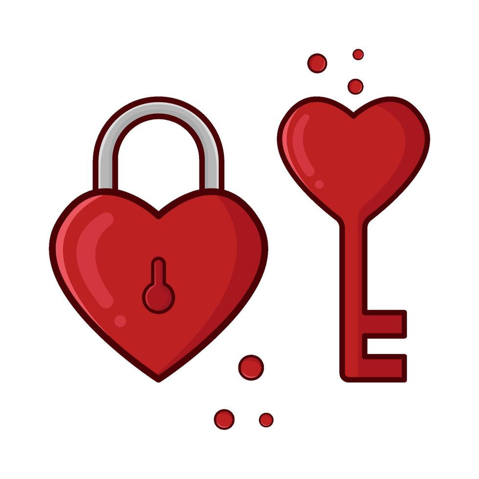 love padlock with key love illustration 38005592 Vector Art at Vecteezy