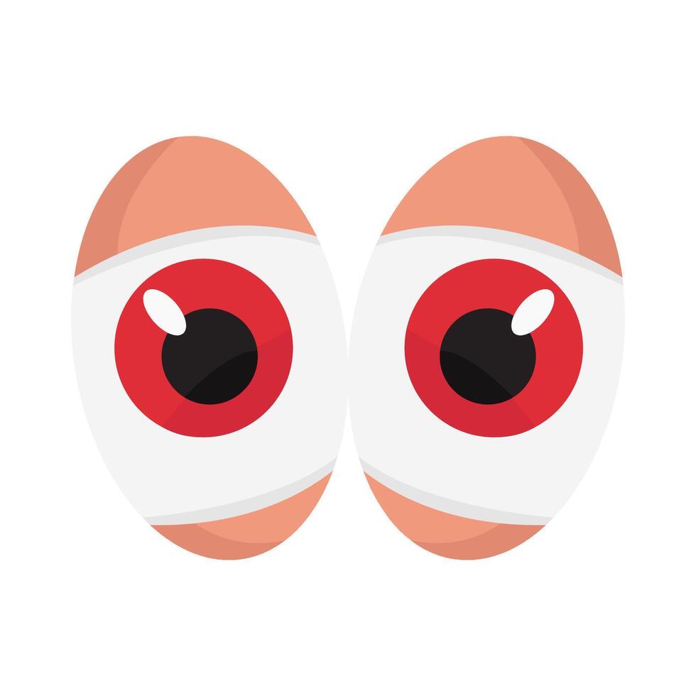 eye lens red illustration vector