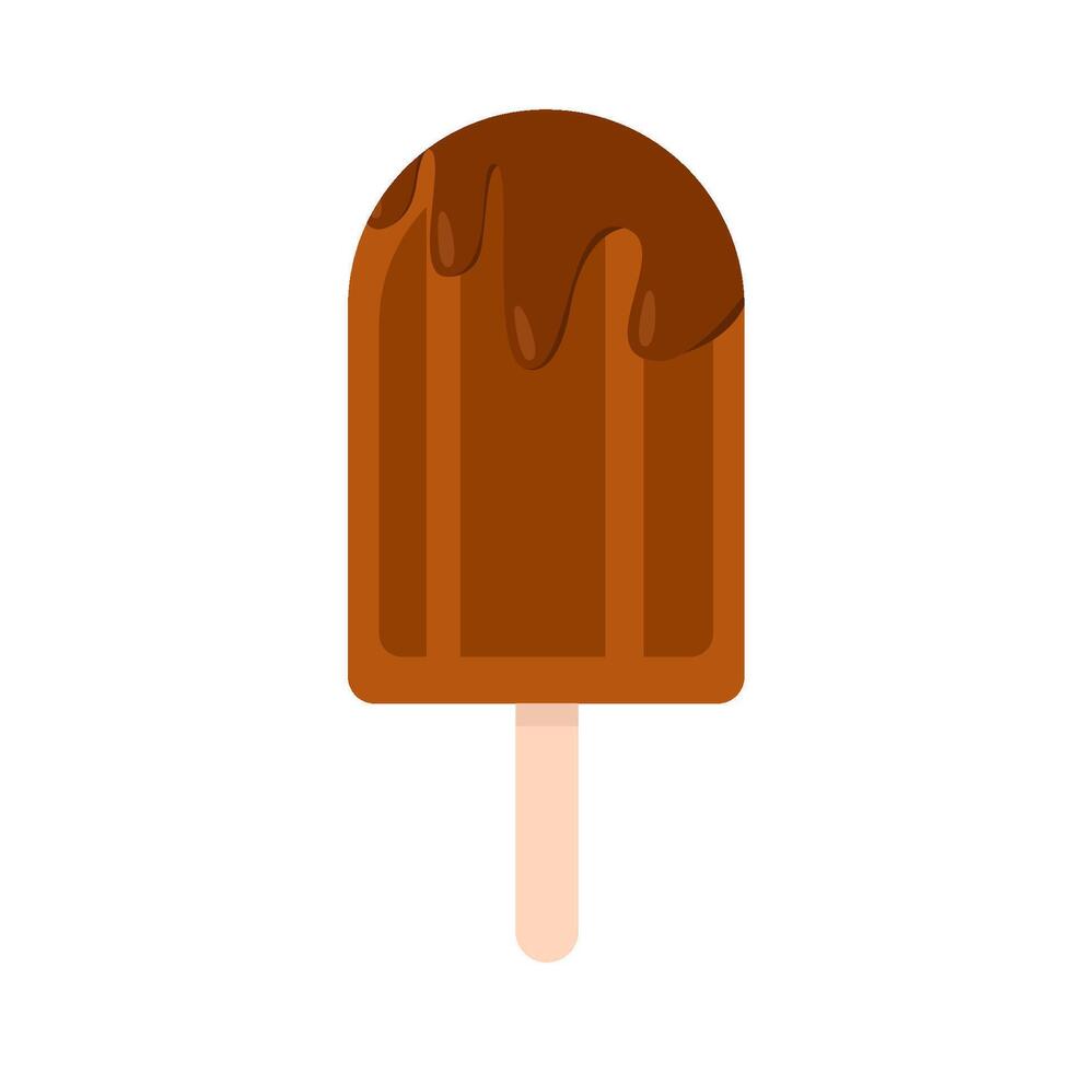 ice cream chocolate illustration vector