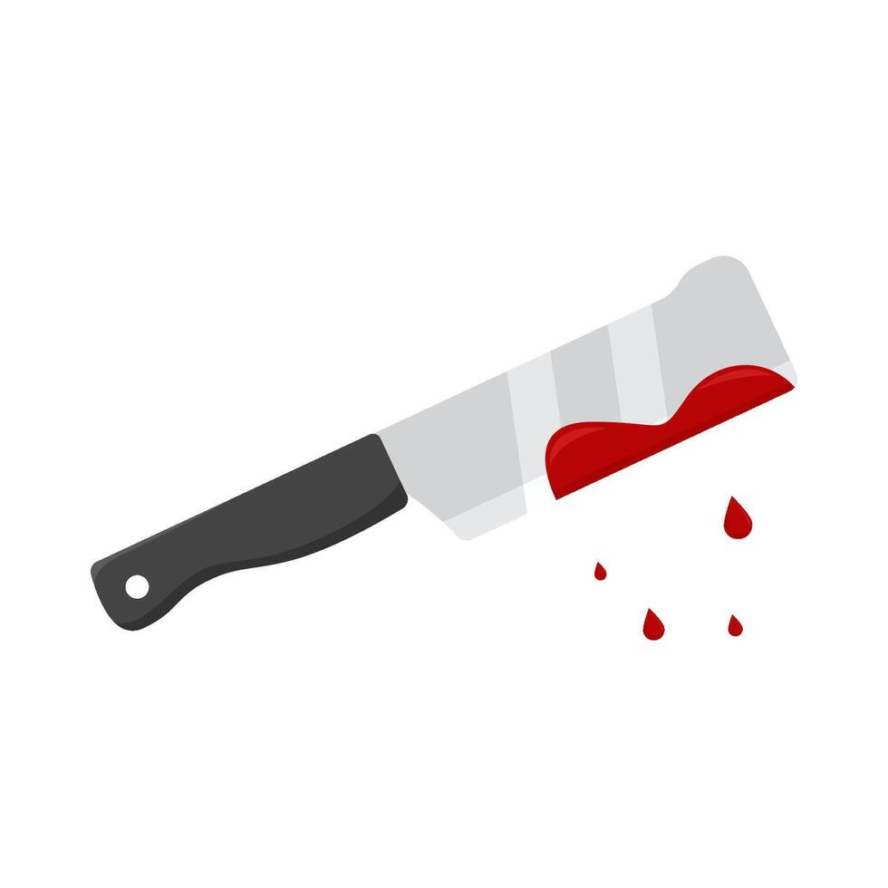 cuchillo sangre ilustración vector