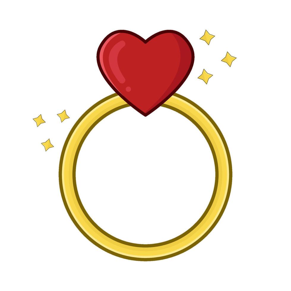 ring love illustration vector