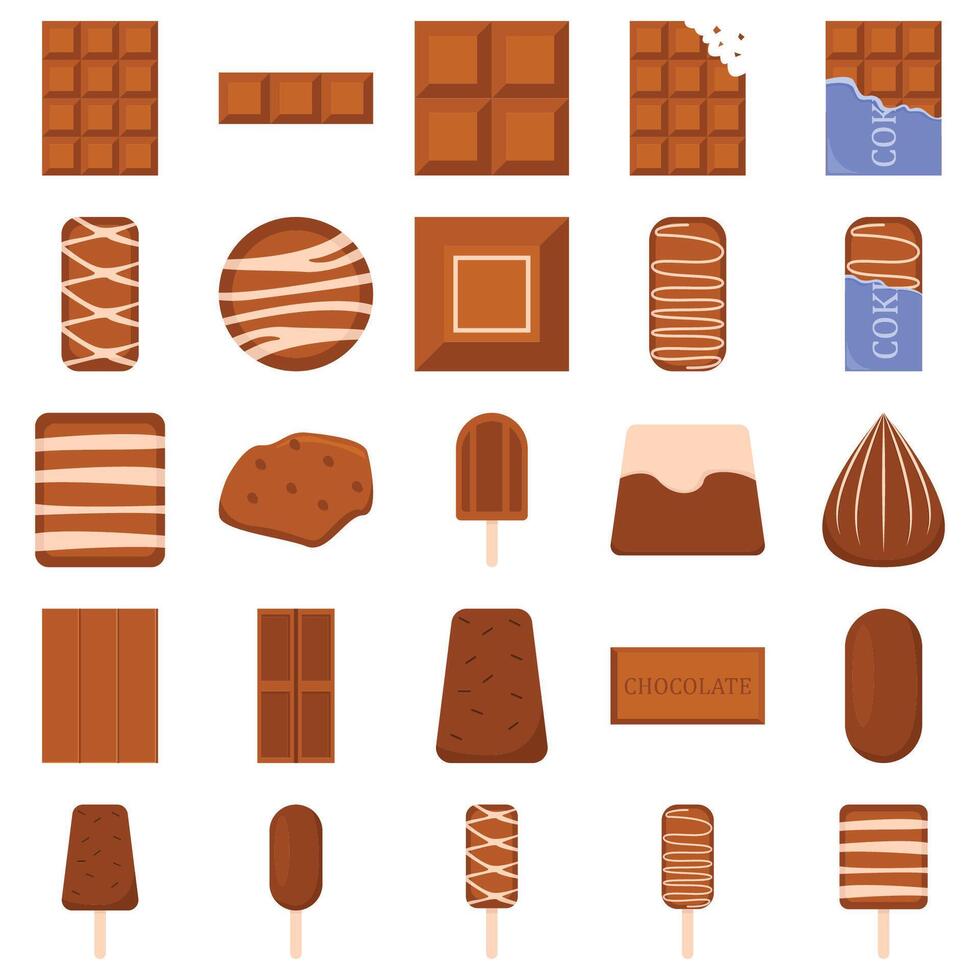 chocolate pack illustration vector