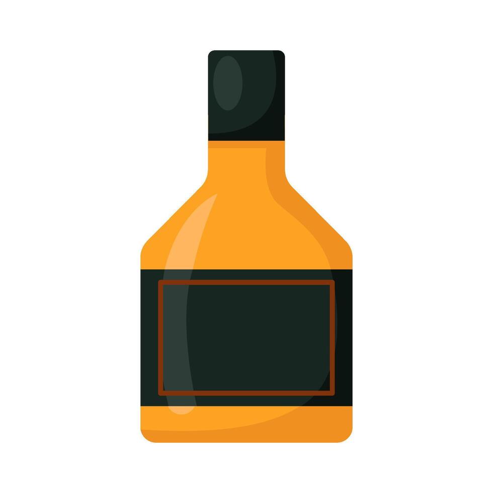 bottle alcohol illustration vector