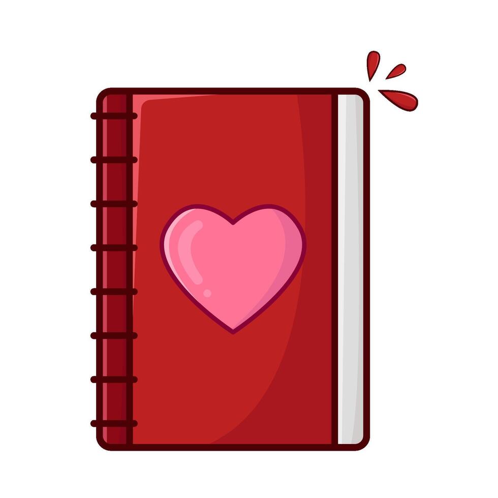 love book illustration vector