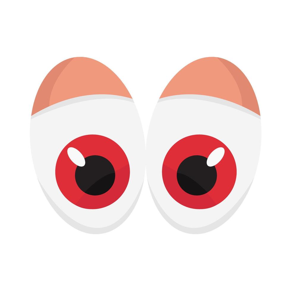 eye lens red illustration vector