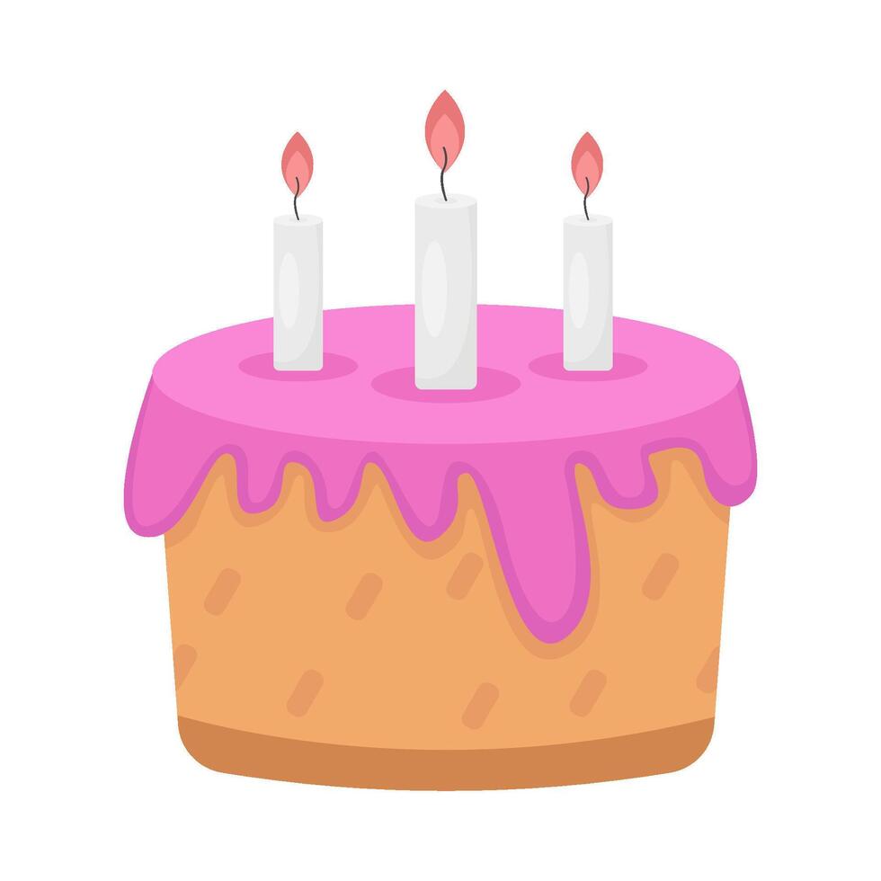 birthday cake illustration vector