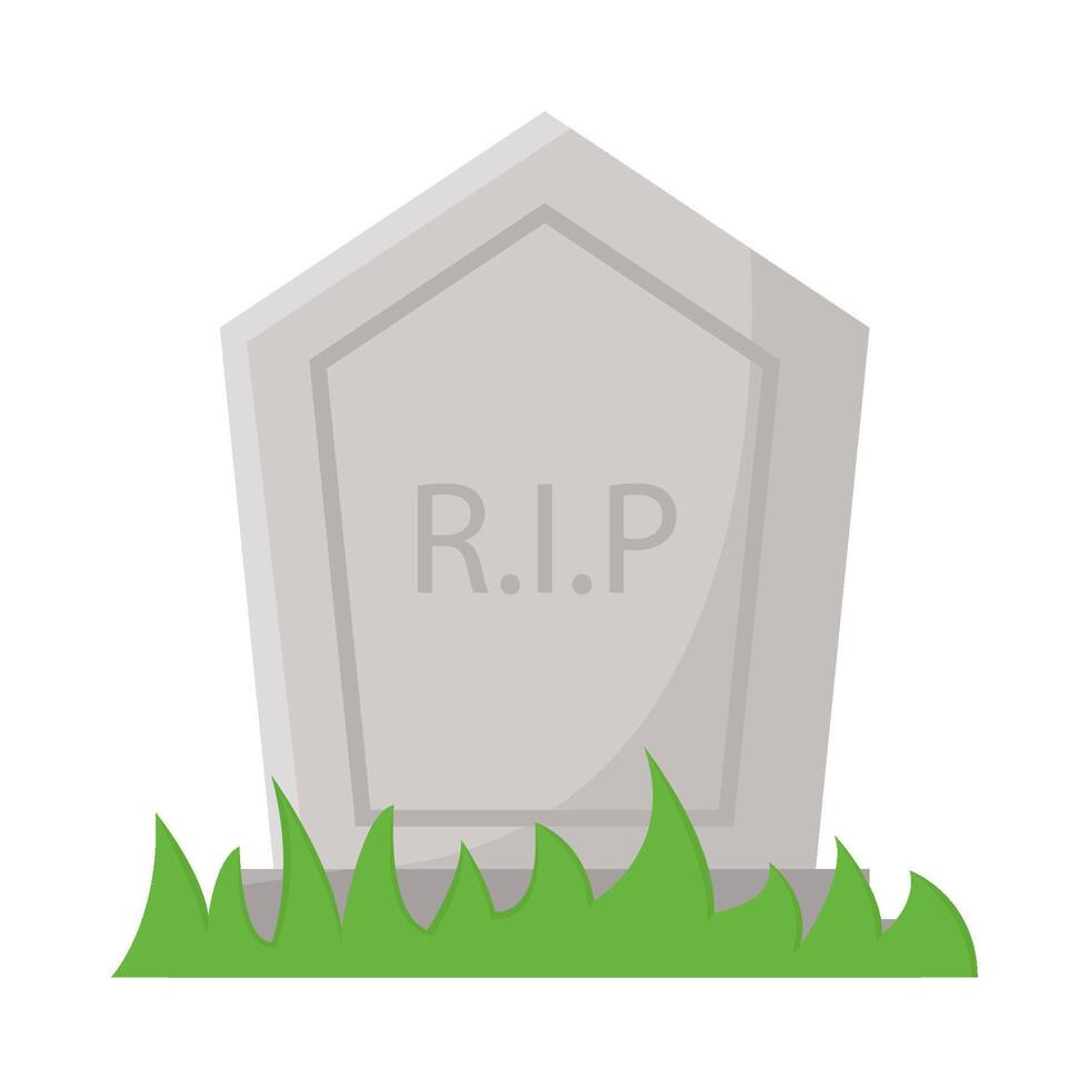 graveyard rip illustration vector