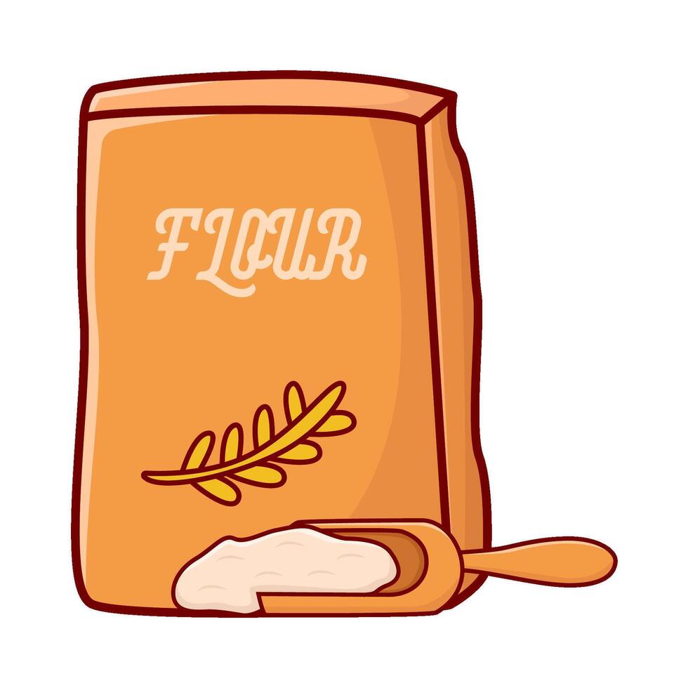 flour box with scope illustration vector