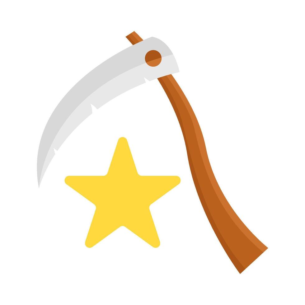 star with sickle illustration vector