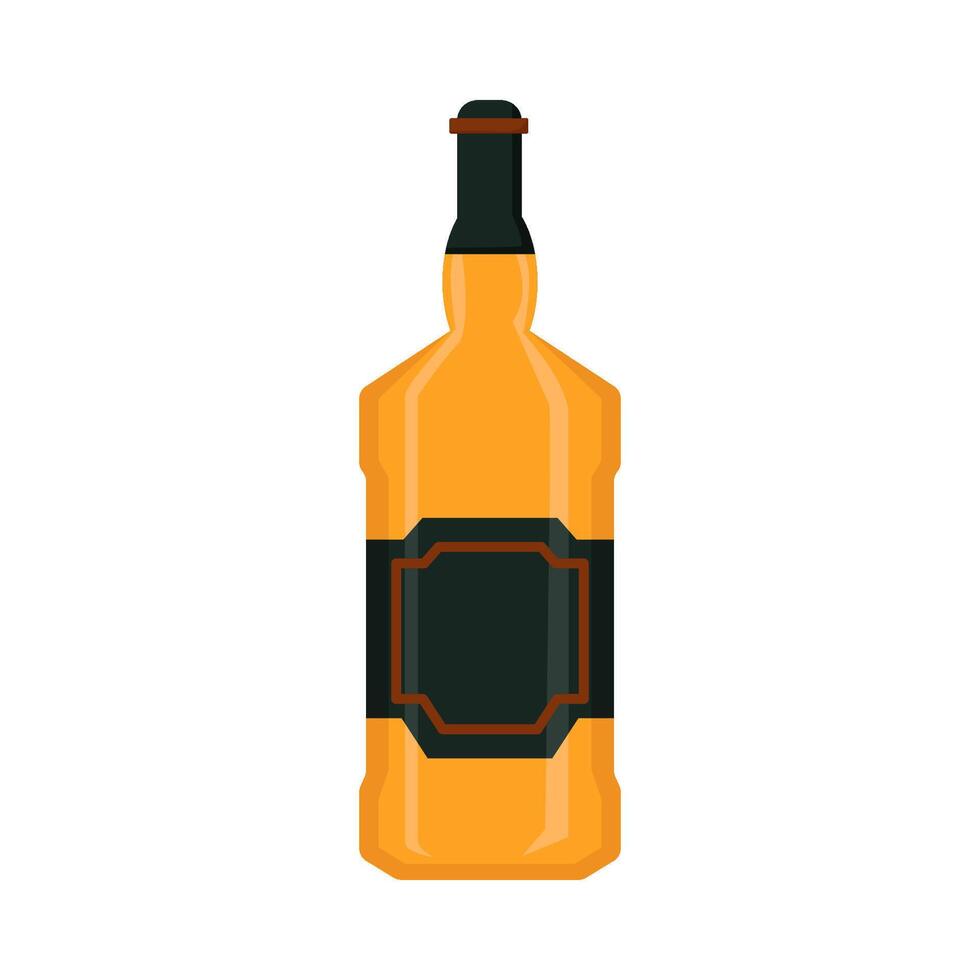 bottle alcohol drink illustration vector