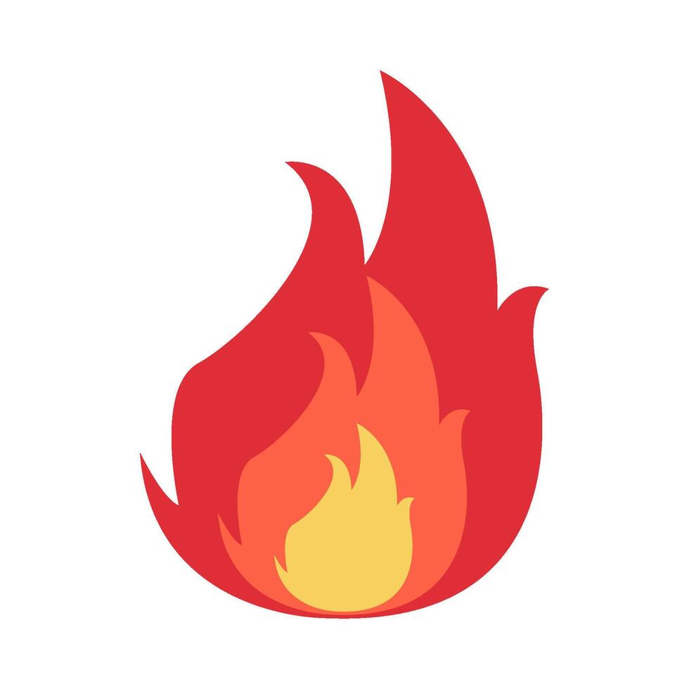 hot fire illustration vector