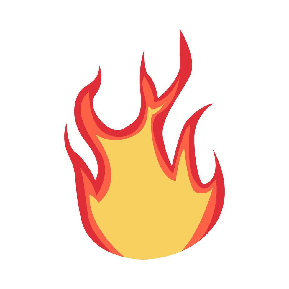 hot fire illustration vector