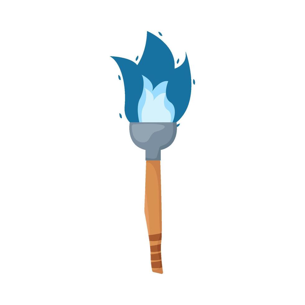 torch fire illustration vector