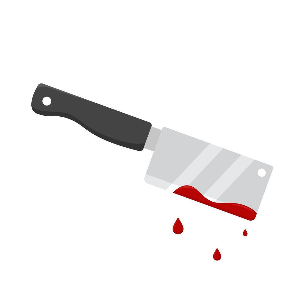 knife blood illustration vector