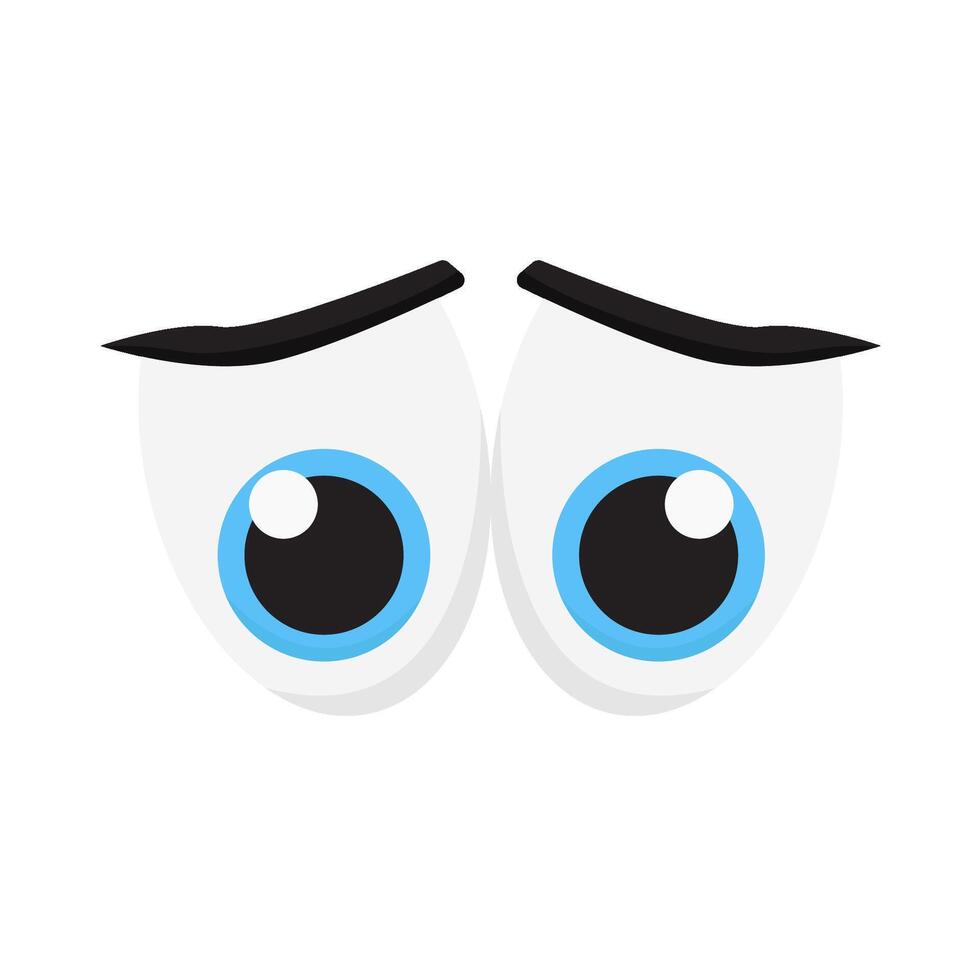 ojo lente azul ilustración vector