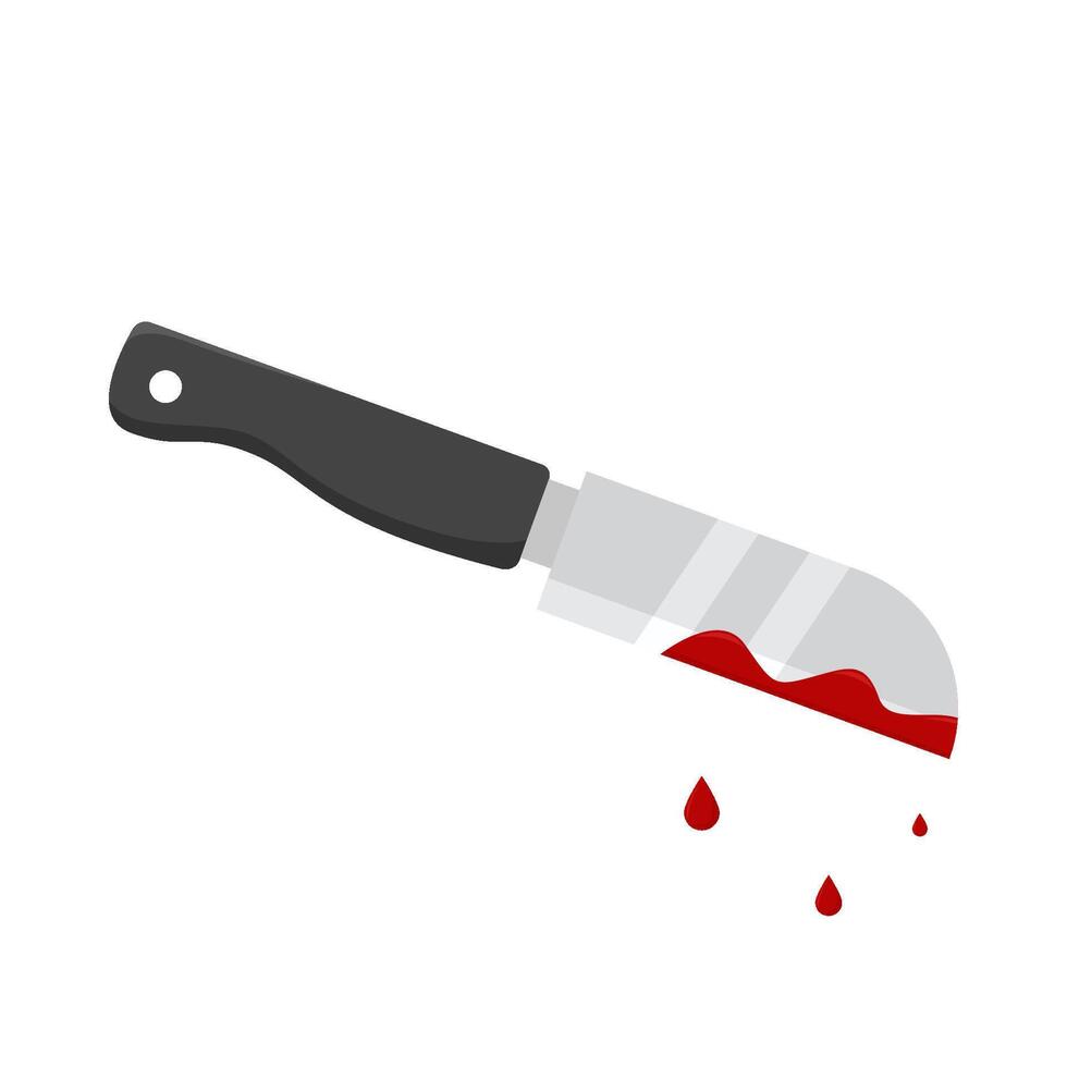 cuchillo sangre ilustración vector