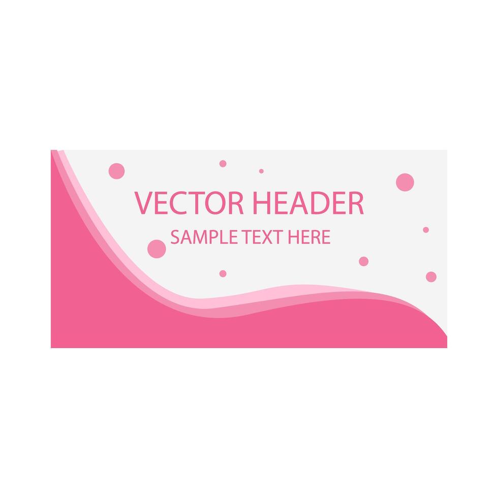 header template illustration vector