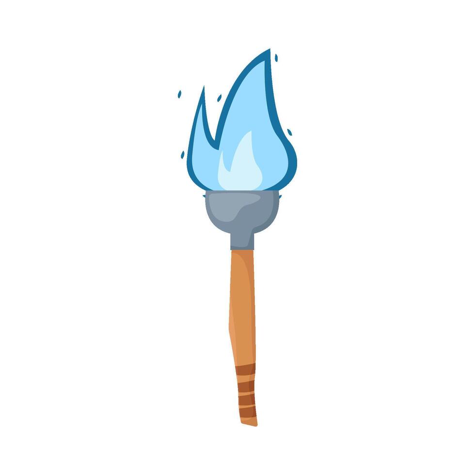 torch fire illustration vector