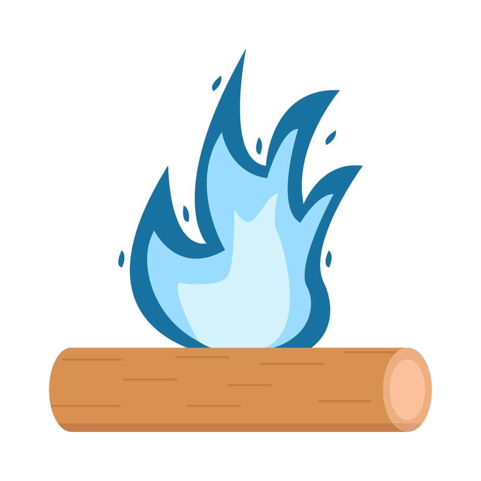 bonfire hot  illustration vector