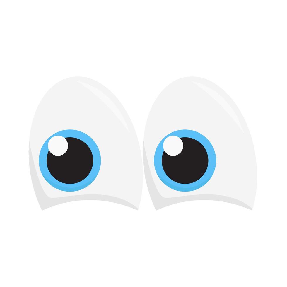 ojo lente azul ilustración vector