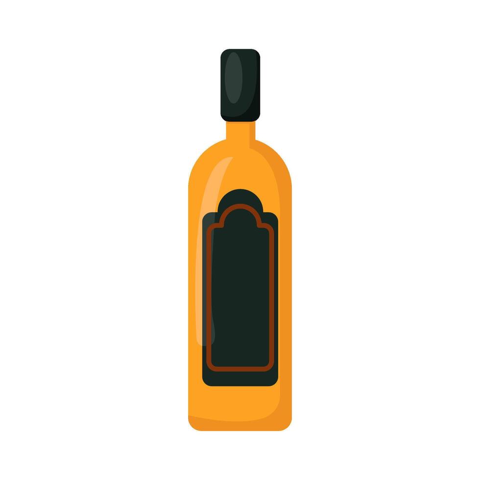 bottle alcohol illustration vector
