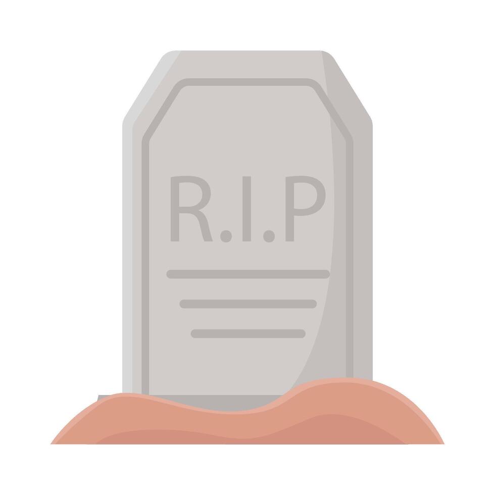 graveyard rip illustration vector