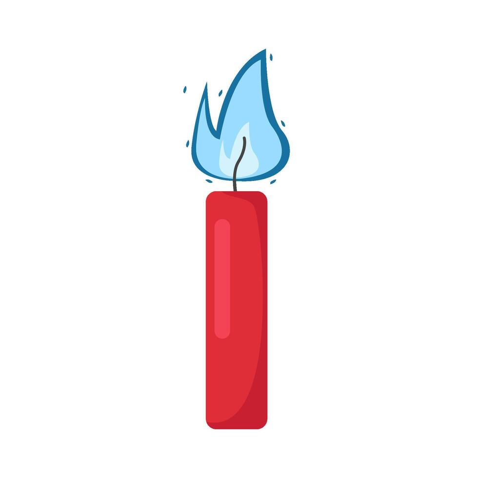 fire in candle illustration vector