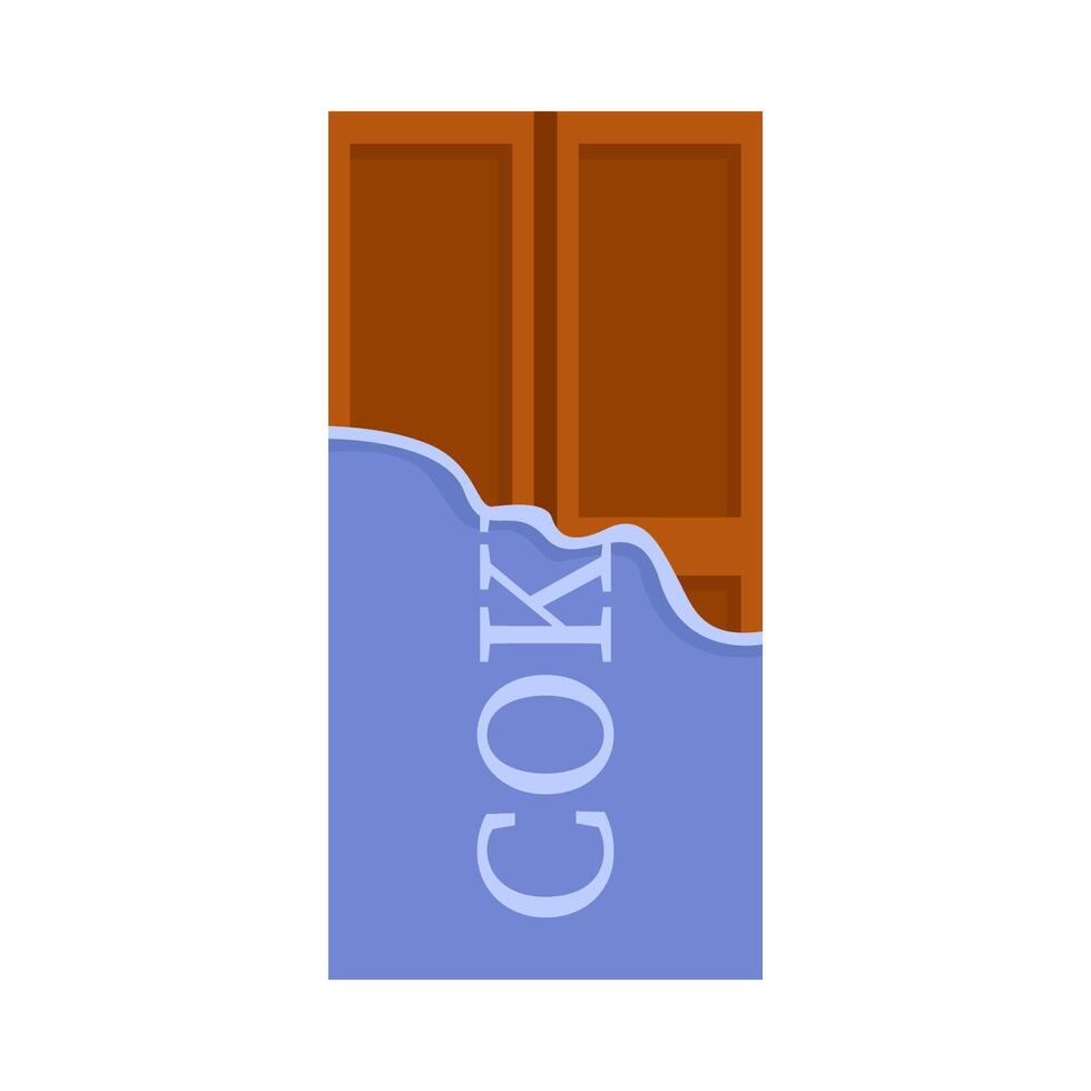 chocolate bar illustration vector