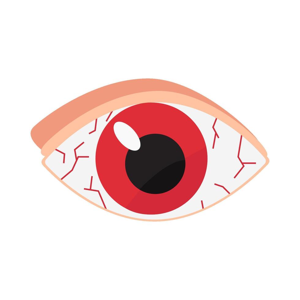 ojo alergia ilustración vector