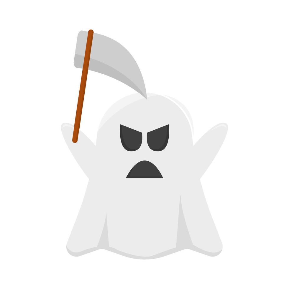 fantasma con hacha ilustración vector