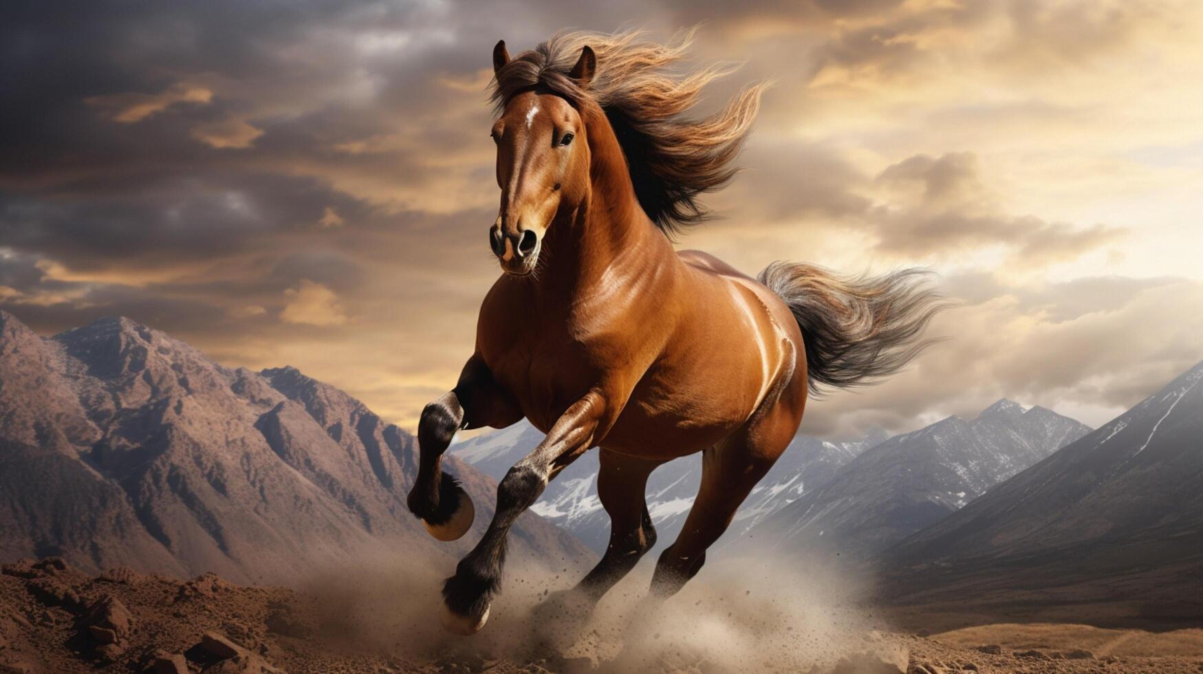 AI generated horse high quality image photo