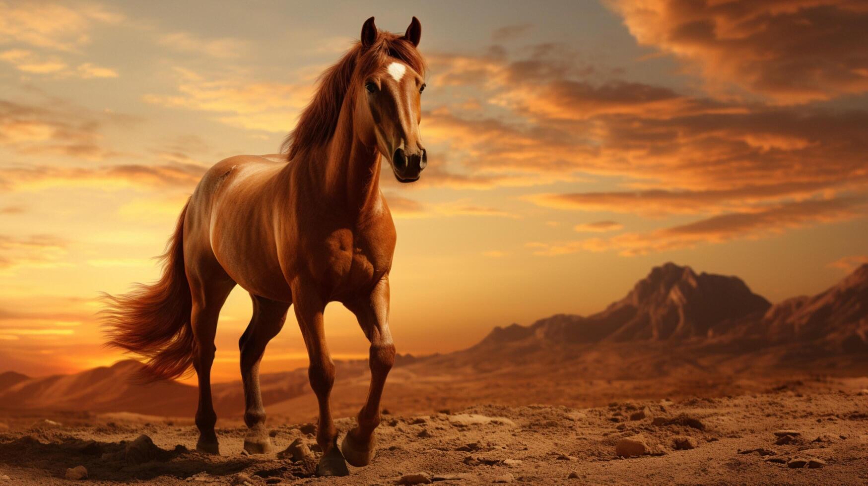 AI generated horse high quality image photo