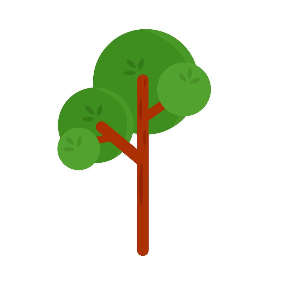 árbol verde naturaleza ilustración vector