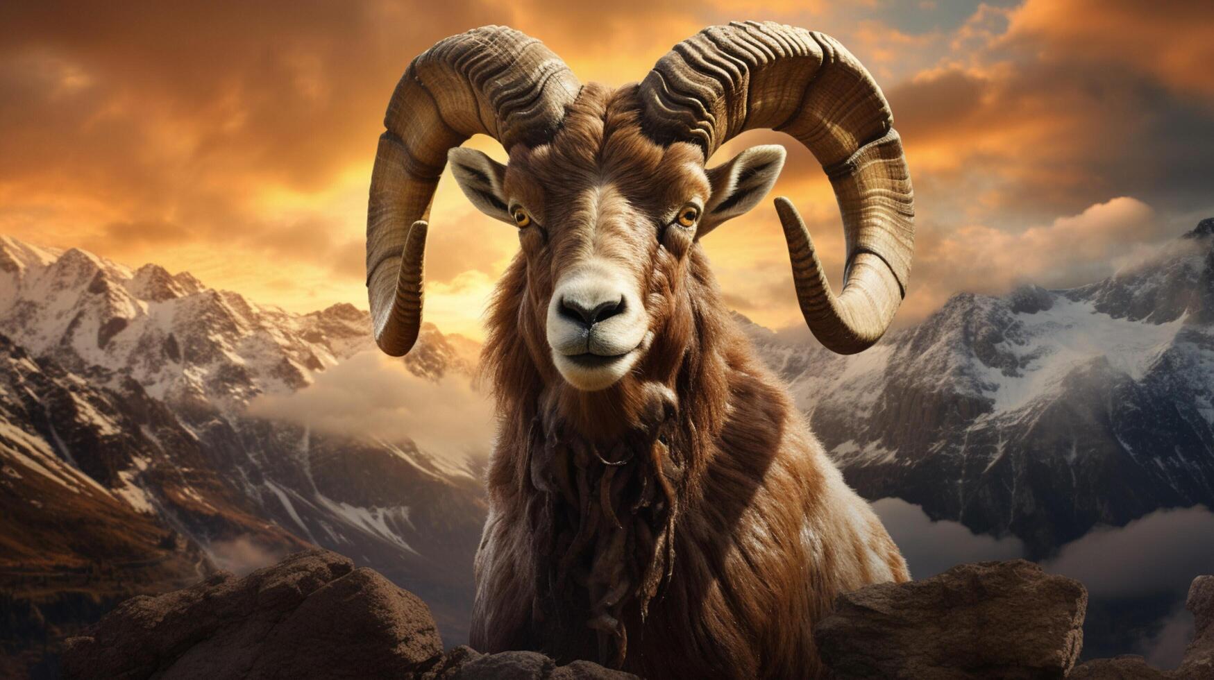 AI generated ibex high quality image photo