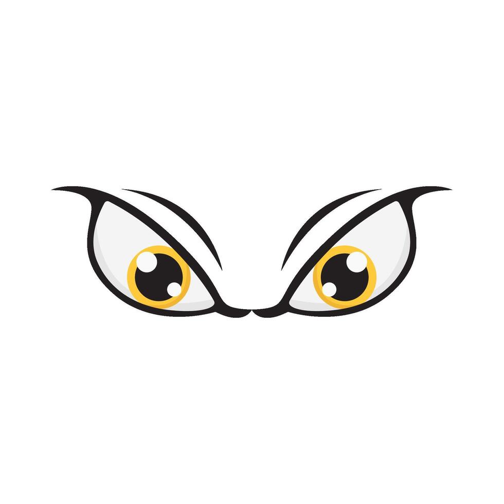eye lens yellow illustration vector