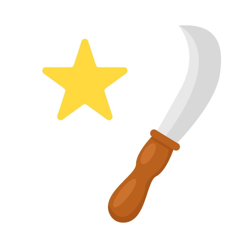 star with sickle illustration vector