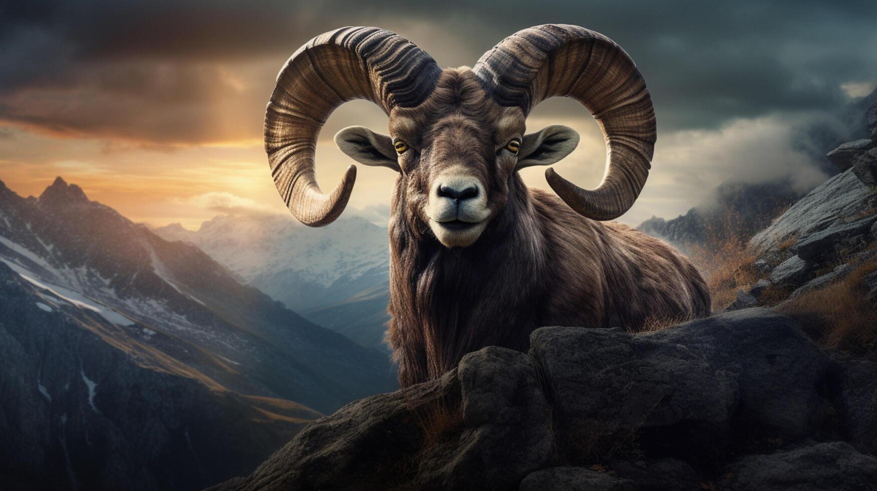 AI generated ibex high quality image photo