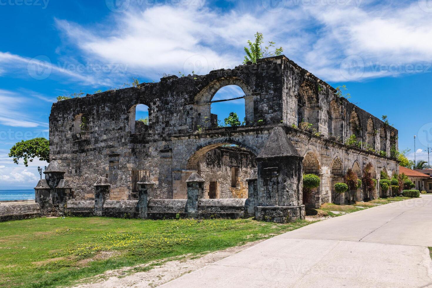 Cuartel ruins, Museo Oslob, at oslob in cebu island, philippines photo