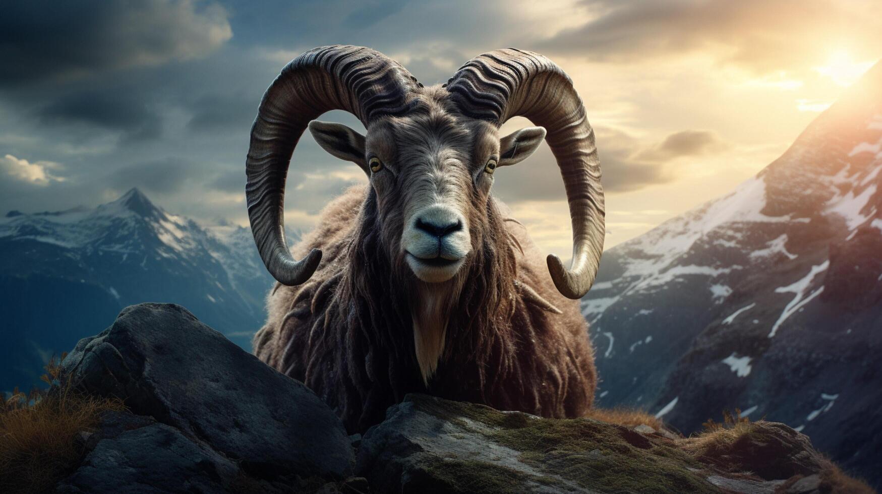 AI generated ibex high quality image photo
