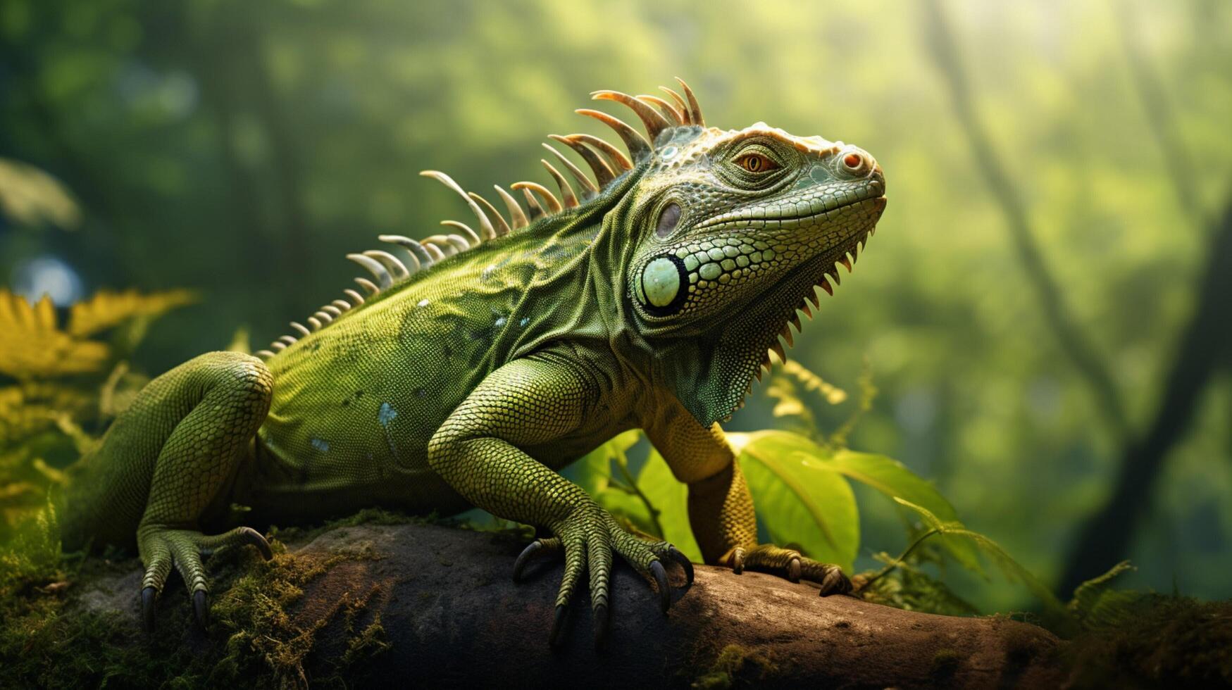 AI generated iguana high quality image photo