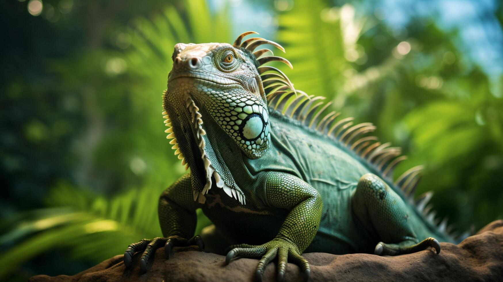 AI generated iguana high quality image photo