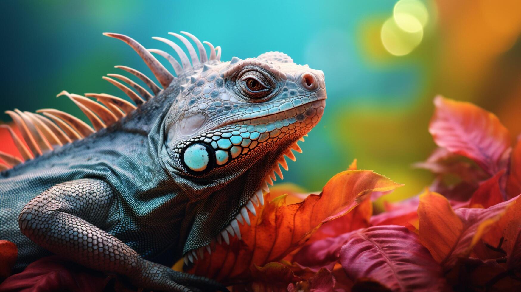 AI generated iguana high quality image photo