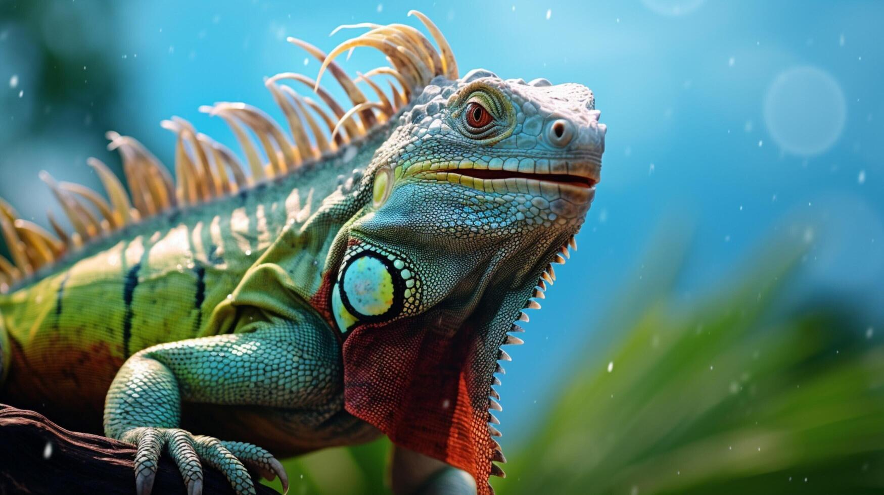 AI generated iguana high quality image photo