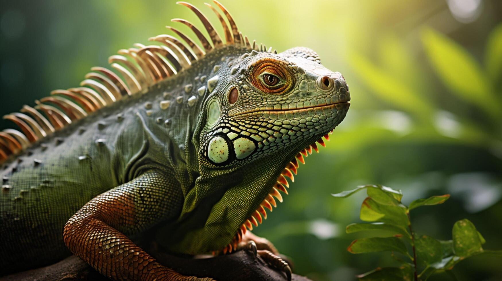 AI generated iguana high quality image photo